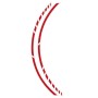 PIN STRIPING RACING ROJO 14 BANDAS DE 7 MM X 41 CM  INCLUIDO ESPACIADOR