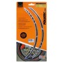 PIN STRIPING RACING NEGRA 14 BANDAS DE 7 MM X 41 CM  INCLUIDO ESPACIADOR
