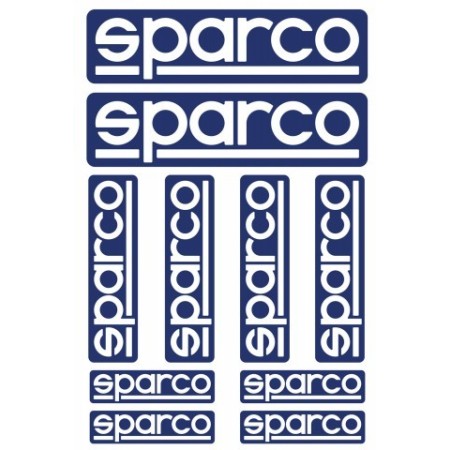 KIT DE 10 SPARCO PEGATINAS