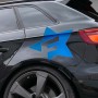 PEGATINA PARA COCHE DISE�O F-STAR AZUL