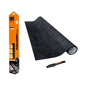 LAMINA SALPICADERO FOLIATEC PANTHER WRAP NEGRA 100X140 CM