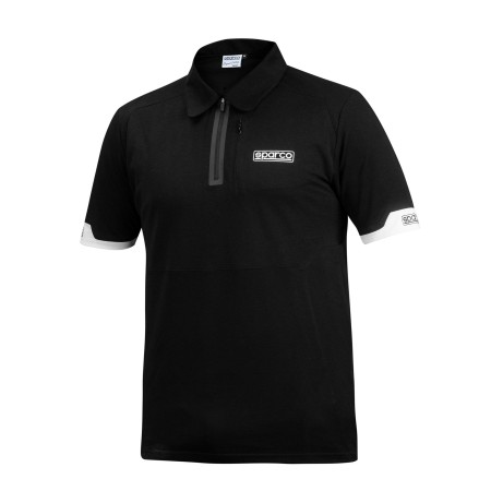 POLO CON CREMALLERA TALLA L NEGRO