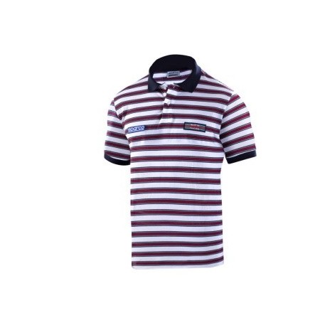 POLO SPORTLINE A RAYAS MR TALLA XL BLANCO