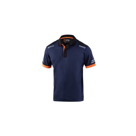 POLO TW TALLA XL AZUL MARINO/NARANJA
