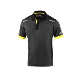POLO TW TALLA XXL GRIS/AMARILLO FLUO