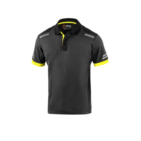 POLO TW TALLA XXL GRIS/AMARILLO FLUO
