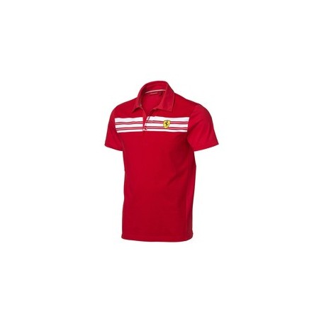 POLO FERRARI MENS STRIPED POLO SHIRT TALLA XL XL COLOR 01 ROJO