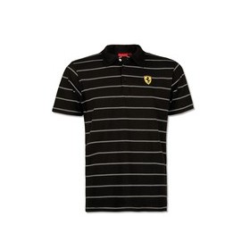 POLO PRE POLO FERRARI STRIPES TALLA XXL XXL COLOR 02 NEGRO