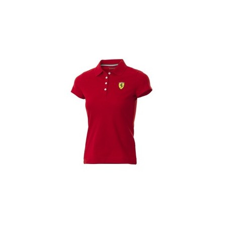 POLO FERRARI POLO CL�SICO CHICA TALLA S S COLOR 01 ROJO
