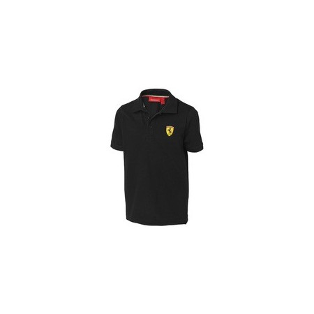 POLO FERRARI KIDS POLO SHIRT TALLA 14A 14 A�OS COLOR 02 NEGRO