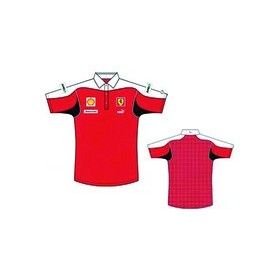 POLO FERRARI POLO RACING F1 TALLA L L COLOR 01 ROJO