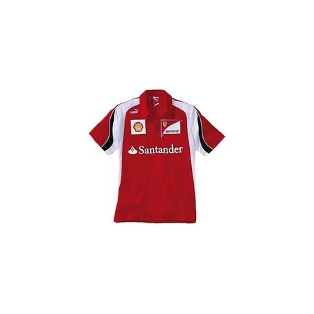 POLO FERRARI POLO ESCUDERIA NI�O TALLA 12A 12 A�OS COLOR 01 ROJO