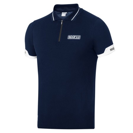 POLO SPARCO CON CREMALLERA TALLA XL AZUL MARINO