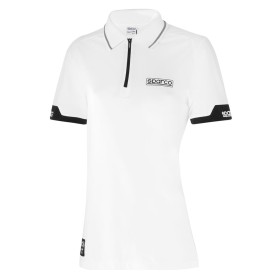 POLO SPARCO CON CREMALLERA PARA MUJER TALLA XS BLANCO