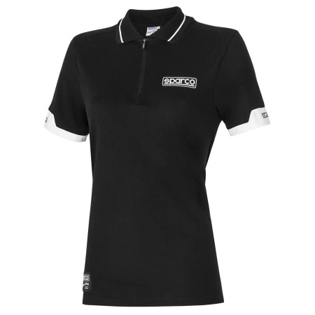 POLO SPARCO CON CREMALLERA PARA MUJER TALLA L NEGRO