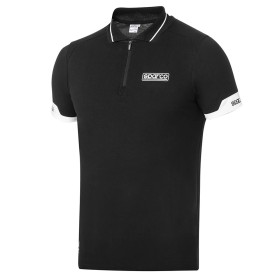 POLO SPARCO CON CREMALLERA TALLA XXXL NEGRO