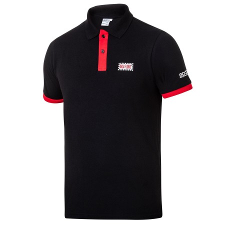 POLO SPARCO TARGA FLORIO TALLA XL NEGRO/ROJO