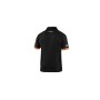 POLO SPARCO TECH TALLA XXXL NEGRO/NARANJA
