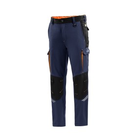 PANTALONES TECH TW TALLA L AZUL MARINO/NARANJA