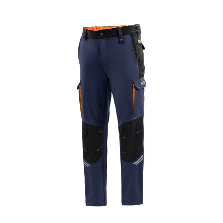 PANTALONES TECH TW TALLA L AZUL MARINO/NARANJA