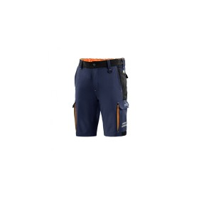 PANTALONES CORTOS TECH TW TALLA XXXL AZUL MARINO/NARANJA