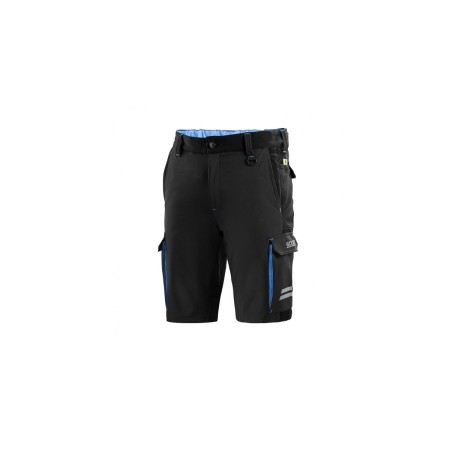 PANTALONES CORTOS TECH TW TALLA XXL NEGRO/AZUL