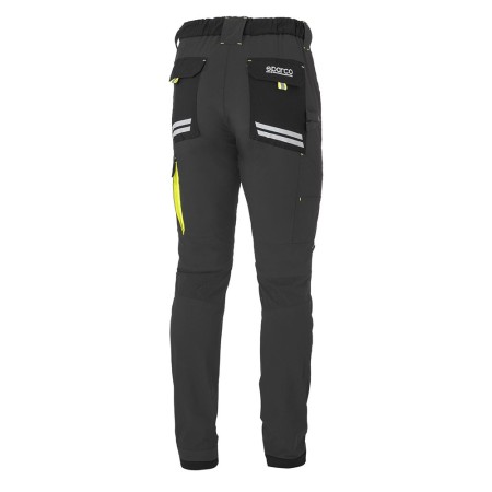 PANTALON SPARCO LIGHT TECH TALLA S GRIS/AMARILLO