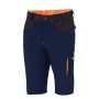 PANTALON SPARCO CORTO LIGHT TECH TALLA S AZUL MARINO/NARANJA