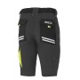 PANTALON SPARCO CORTO LIGHT TECH TALLA S GRIS/AMARILLO