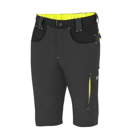 PANTALON SPARCO CORTO LIGHT TECH TALLA XL GRIS/AMARILLO