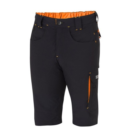 PANTALON SPARCO CORTO LIGHT TECH TALLA L NEGRO/NARANJA