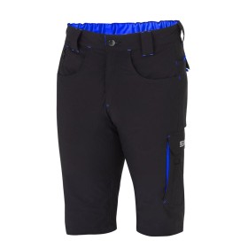 PANTALON SPARCO CORTO LIGHT TECH TALLA XXL NEGRO/AZUL