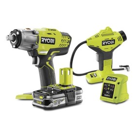KIT RYOBI DE LLAVE DE IMPACTO + INFLADOR + BATER�A 1,5AH + CARGADOR (STOCK LAST )