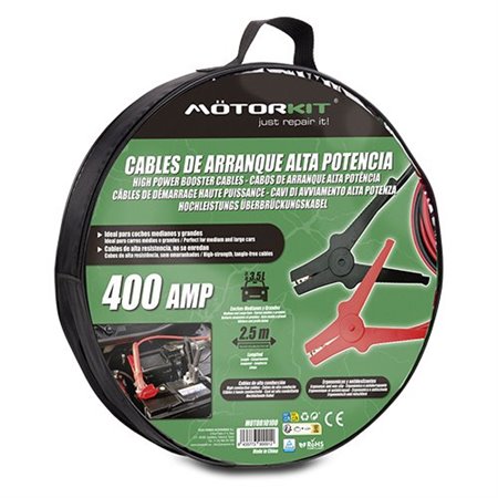 CABLES ARRANQUE 400 Amp /15mm MTK 2.5 MTRS