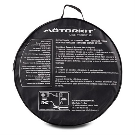 CABLES ARRANQUE 400 Amp /15mm MTK 2.5 MTRS