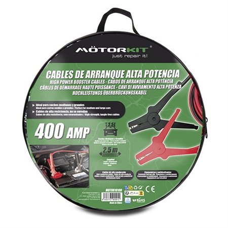 CABLES ARRANQUE 400 Amp /15mm MTK 2.5 MTRS