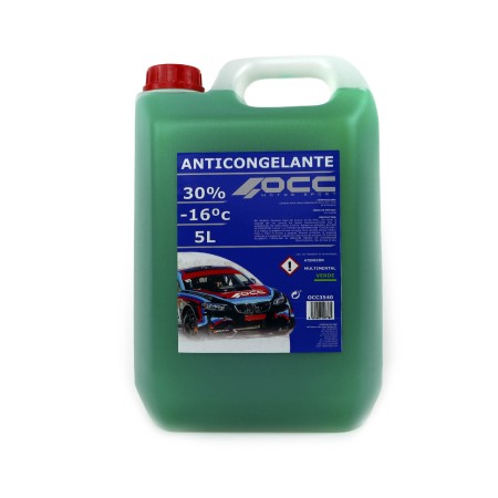 ANTICONGELANTE VERDE 30% -16�C 5 LITROS
