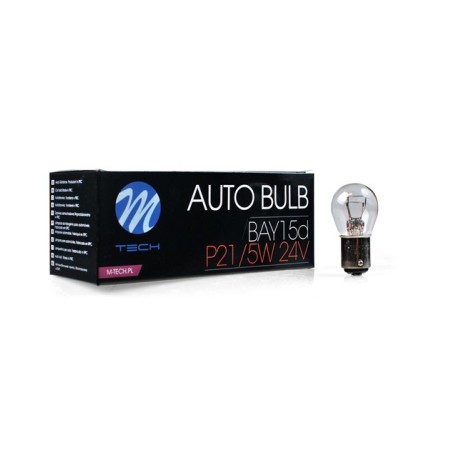 L�MPARA M-TECH BA15D 24V 21/5W CLEAR | 10 UDS