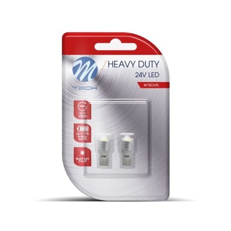 BLISTER 2X LED L915W - W5W 1W HP 24V BLANCO