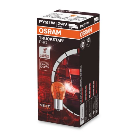 OSRAM TRUCKSTAR PRO NEXTGEN +120% BAU15S 24V 21W | 10 UDS
