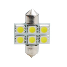 L027W - C5W 31MM 6XSMD5050 12V BLANCA | 10 UDS