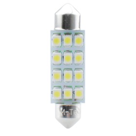 L030W - C5W 41MM 12XSMD3528 12V BLANCA | 10 UDS