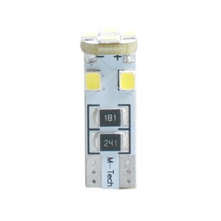 L312W - W5W 8XSMD3528 12V CANBUS BLANCO | 10 UDS