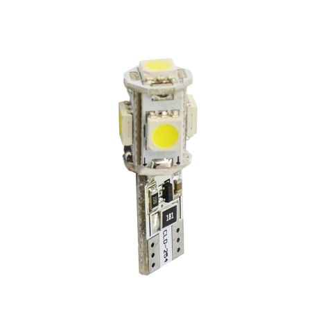L321W - W5W 5XSMD5050 12V CANBUS BLANCO | 10 UDS