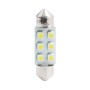 BLISTER 2X LED L028Y - C5W 36MM 6XSMD3528 AMARILLO