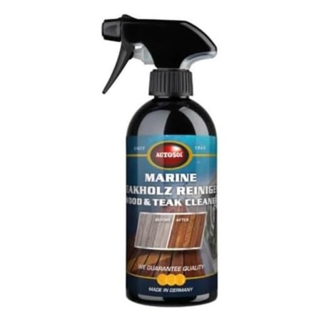 LIMPIADOR DE MADERA Y TECA PARA BARCOS MARINOS AUTOSOL BOTELLA DE SPRAY 500 ML