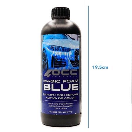 CHAMPU ESPUMANTE COCHE MAGIC FOAM COLOR AZUL 500 ML OCC MOTORSPORT